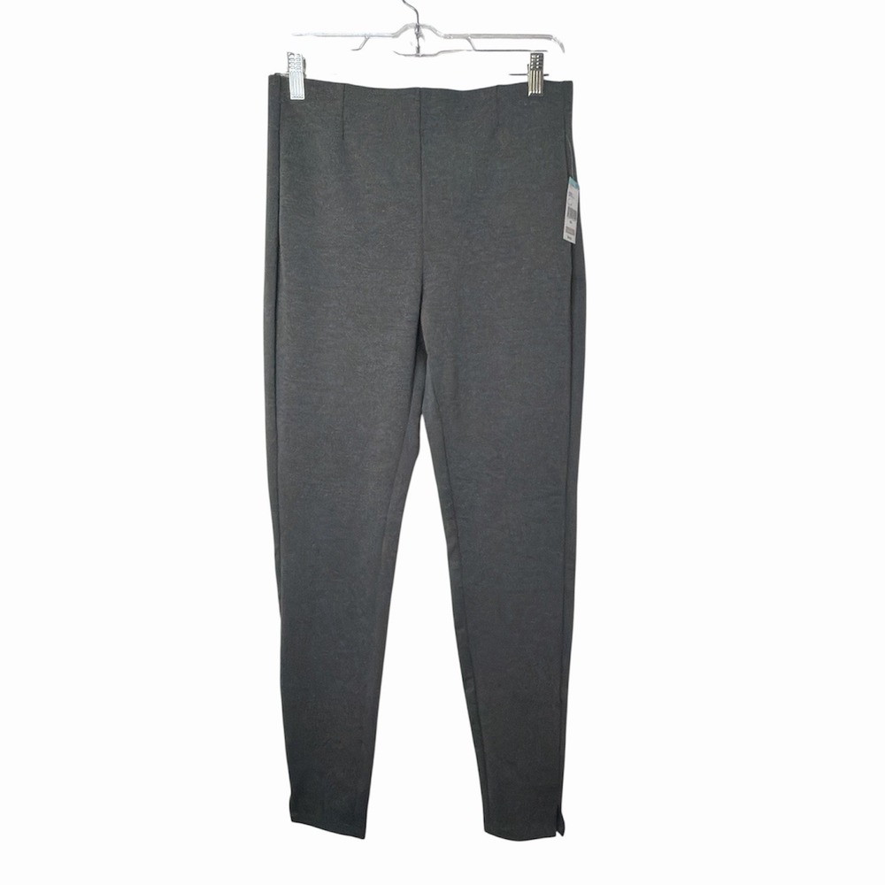 Laure Scott NWT Pull On Ponte Pant Smokey Gray Size Small Leggings Split Cuff